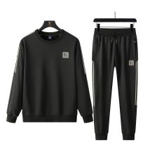 vêtements pour hommes pull costume pour hommes plus gros plus la taille gros lâche printemps et automne tempérament vêtements d'automne un ensemble complet de vêtements