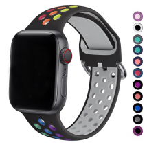 Pour Apple Watch Ultra Band 49mm 45mm 41mm Bracelet en silicone Bracelet de sport respirant Iwatch Series 8 7 6 5 4 3 38mm 42mm 44mm 40mm