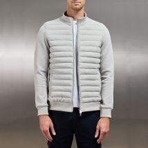 Vêtements pour hommes Doudoune légère à col montant Veste tricotée à coutures Manteau pour hommes d'automne et d'hiver