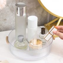 Boîte de rangement rotative pour bureau, maison, cosmétiques, bijoux, parfums, coiffeuse de balcon