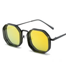 Polygonal retro steampunk metal sunglasses sunglasses men and women glasses wholesale y2k