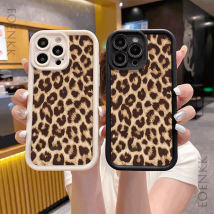 Leopard Print Graphic Silicone Phone Case For iPhone 15 14 13 12 11 16 Pro Max XS X XR 14 15 Plus Shockproof Soft Bumper Cover