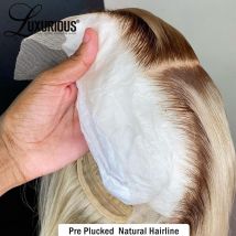 Vente chaude 200 Dsity Ombre Blonde Bob Lace Front perruque humaine 13x4 Transpart perruques courtes pas cher brésilien Remy cheveux pour