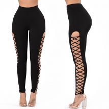 Leggings femme Leggings croisés sur le côté Leggings leggings