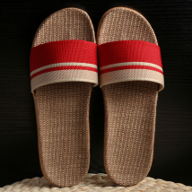 Chaussures pour femmes mode lin Slipp maison Lov intérieur Slipp coton lin maison antidérapant semelle épaisse été hommes