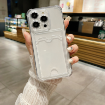 Coque transparente souple en Silicone TPU, étui antichoc aux quatre coins pour IPhone 15 Plus 11 12 13 14 Pro X XR XS Max 13PRO