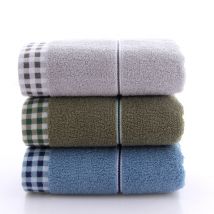 Serviettes en pur coton pour usage domestique, lavage, bain, mouchoir pour hommes et femmes, serviette sèche pour le visage du couple,