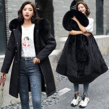 Women's Clothing New style parka plus velvet and thick winter coats cotton jacket