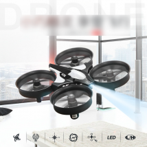 Mini drone télécommandé 2,4 GHz à quatre axes, avion à retour à une touche, jouet en gros