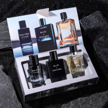 Men's Perfume Set, 3 Pieces Each Set, Durable Light Fragrance, Blue, Wild Earth, Men's Perfume, Wood Tone, 30ml*3, Send Family And Friends A Good Gift