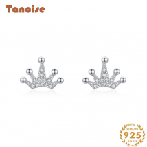 Tancise Silver Zircon Earrings Drop Earrings For Women Wedding Party Gifts