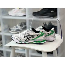 Chaussures de course unisexes Gel Kayano 14, nouveau design, argent et vert