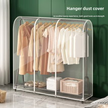 Clear PEVA Waterproof Garment Bag - Hanging Dust Cover For Clothes Dresses & Coats Wardrobe Storage Protector​