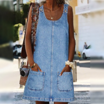 Women's Denim Skirt Sexy Coolred Halter Dresses Dresses