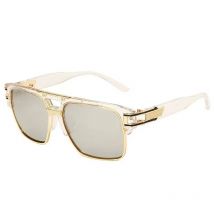Lunettes de soleil demi-montures tendance à monture complète