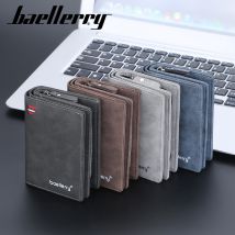 Portefeuille de grande capacité pour hommes, nouveau portefeuille Long à fermeture éclair mat, fente multi-cartes, porte-monnaie Vertical à la mode, cadeau d'anniversaire
