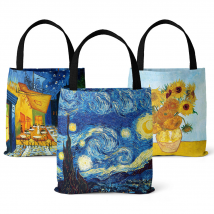 Sacs pour femmes Sac fourre-tout à peinture à l'huile ciel étoilé Sac en toile pour femmes Sac de plage