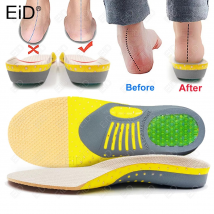 Semelles orthopédiques en Gel de qualité supérieure, semelles orthopédiques plates pour la santé des pieds, insertion d'un coussinet de soutien de la voûte plantaire pour la fasciite plantaire, unisexe
