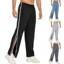 Men's Clothing 25 New Sports Zipper Pants Loose Sweatpants Training Seconds Off Basketball Pants Versatile Casual Pants