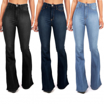 Jean femme slim stretch pantalon cloche pantalon femme