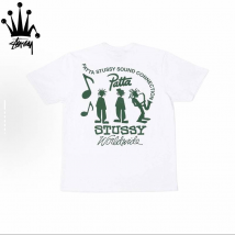 Stussy Stussy&Patta Collaboration Pattern Printed Casual And Comfortable Pure Cotton Short Sleeved T-shirt