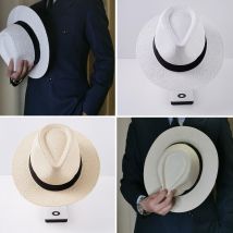 Nouveautés Mode Été Décontracté Unisexe Plage Large Bord Jazz Soleil Panama Papier Paille Femmes Hommes Cowboy Fedora Chapeau Gangster