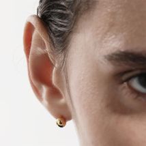 Mini Metal Ball Stud Earrings - Light Luxury Minimalist Hoop Jewelry (Everyday Versatile Accessories Dainty Circle Earrings)​​