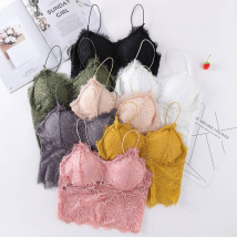 Women's Fairy small sling lace beautiful back wrapped chest tube top girl sexy fashion sports bra ladies vest underwear female