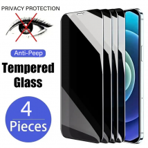 Film de Protection de confidentialité Anti-espion, 4 pièces, en verre trempé, pour iPhone 15 14 13 12 Mini 11 Pro X XS Max XR, écran transparent