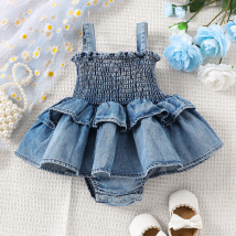 Bébé bébé licou nouveau-né ramper costume bébé fille licou robe de cowboy