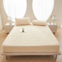 A-Class Waterproof Mattress Protector - Organic Soybean Fiber (Quilted Antibacterial Non-Slip Universal Fit For Crib/Queen/King Machine Washable)​