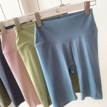 women clothing yoga Lulu's same five-point yoga pants summer high-waisted hip-lifting tight cycling pants for women