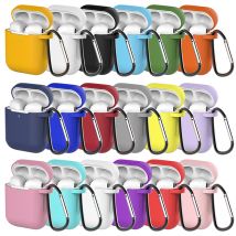 Étuis pour écouteurs en Silicone pour Airpods 1/2 étui housse casque accessoires boîte de protection pour Apple Airpods 2 étui sac avec crochet