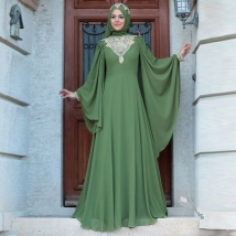 Vêtements pour femmes nouvelle jupe longue pour femme imprimée taille haute grande balançoire manches volantes robe jupe longue
