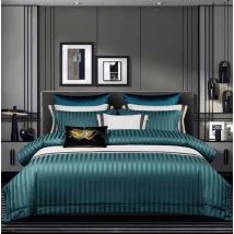 Jacquard Satin Duvet Cover Set Luxury 3-Piece Bedding Pillowcases Included Wrinkle Resistant Soft