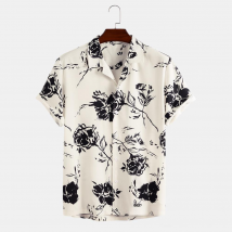 Vêtements pour hommes Chemise à manches courtes Chemise de plage Chemise imprimée