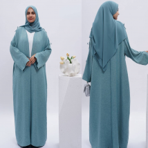 Women's Clothing Spring And Summer Muslim Cardigan Women Robe Skirt