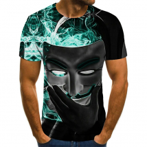 2023 new T-shirt 3D printed T-shirt Cool guys Ladies Clown T-shirt casual street hip-hop T-shirt men