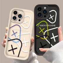 Coque de luxe Fashion G-Gertrudes pour iPhone 14 15 16 13 12 11 Pro Max X XS X S Max XR SE 2020 7 8 Plus Coque arrière en silicone souple