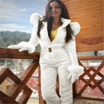 Veste de ski de plein air pour femmes, veste à capuche, combinaison de sport de plein air, combinaison de ski à fermeture éclair
