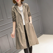 Trench femme coréen fin grande taille trench femme manteau moyen long femme