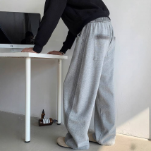 Vêtements pour hommes automne et hiver plus velours tendance machette droite pantalons décontractés pour hommes et femmes sarouel ample pantalon banane pantalons de survêtement polyvalents