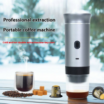 Portable Espresso Machine - 3-in-1 Capsule Coffee Maker For Nespresso & Ground Coffee - Compact & Travel-Friendly - Perfect For Home Office