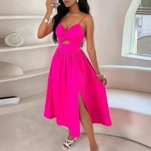 Robe nuisette sexy femme avec fente