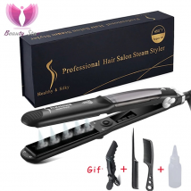 Livraison directe fer à lisser à vapeur professionnel fer à lisser à vapeur en céramique fer plat couture fer à lisser