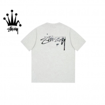 Stussy Mercury Print Pattern Pure Cotton Short Sleeved T-shirt