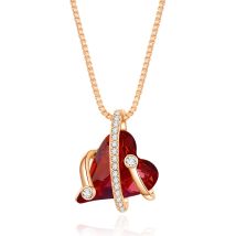 Aurora Love Necklace niche design fashionable simple dazzling crystal necklace for women
