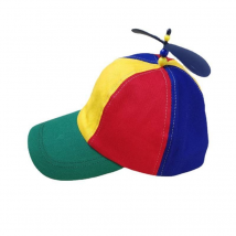 Casquette de baseball amusante à rabat avec hélice d'hélicoptère, chapeau de papa, arc-en-ciel, libellule en bambou, pour adultes, enfants, garçons et filles