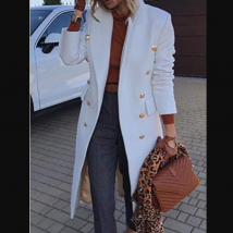 Women's Autumn and Winter Slim Fit Mid-Length Woolen Coat
