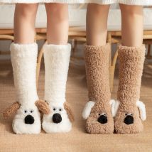 Sol adulte sommeil hiver neige maison confinement couvre-jambes, tapis pantoufles chaussettes, chaussettes enfants